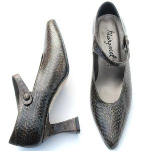 MARGARET MULTI-COLORED TEXTURED LEATHER SHOES